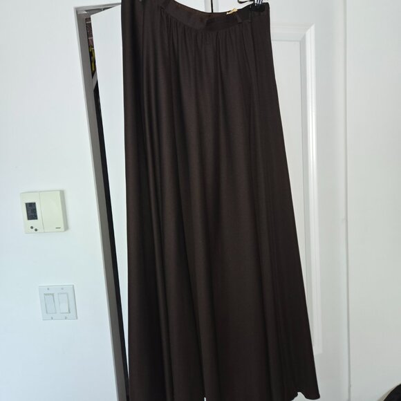 Beautiful vintage maxi skirt - chocolate brown - size M - Picture 4 of 8